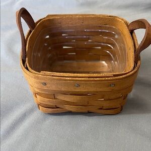 Handwoven Longaberger Brown Woven Basket
